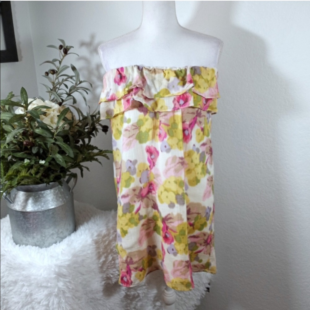 JCrew Floral Dress/Beach Cover Up Sz Small